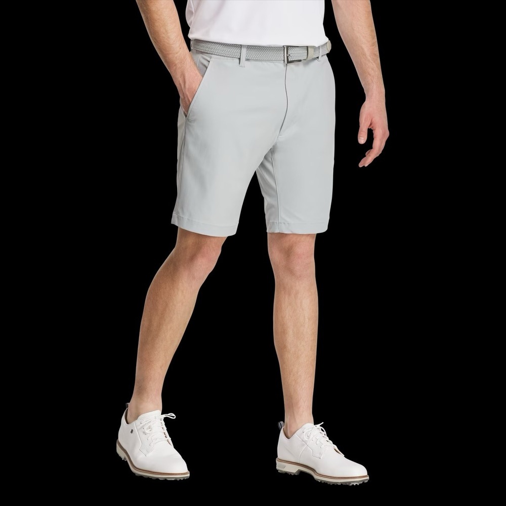 FootJoy FJ‎ Performance Golf Shorts Mens 38 Light Grey Stretch 9" Inseam